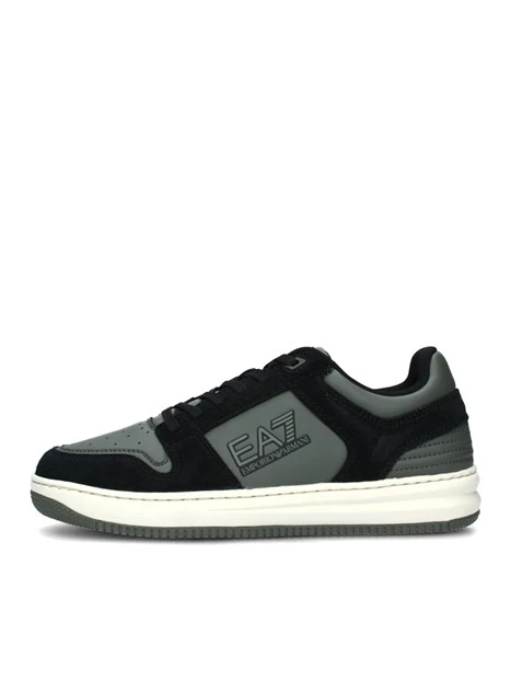 SNEAKERS BASSE BICOLORE LOGATE UOMO NERO