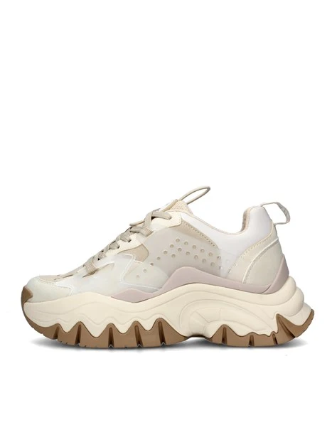 SNEAKERS PLATFORM TRAIL ONE MULTICOLORE DONNA BEIGE