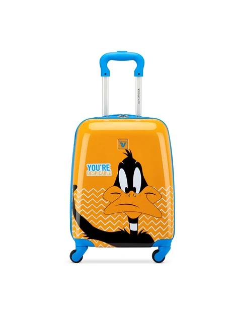 TROLLEY CABINA LOONEY TUNES DAFFY DUCK BAMBINO ARANCIO