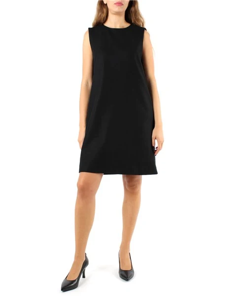 VESTITO CORTO SMANICATO DONNA NERO