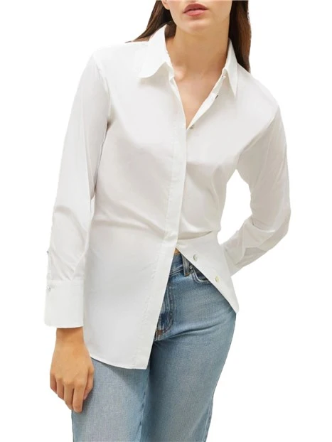 CAMICIA IN DI COTONE DONNA BIANCO