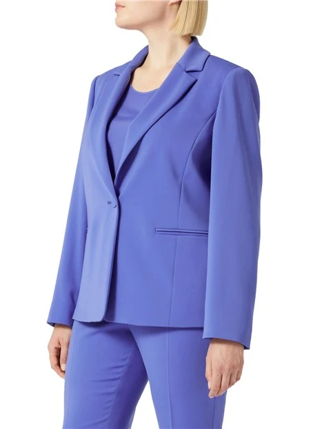 GIACCA BLAZER MONOPETTO IN CADY DONNA LILLA