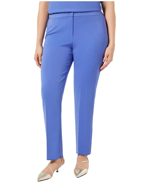 PANTALONI CHINO IN CADY IN TRAMA FLUIDI DONNA LILLA