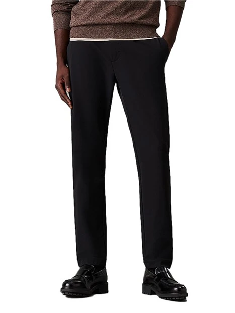 PANTALONI CHINO SLIM AFFUSOLATI UOMO NERO