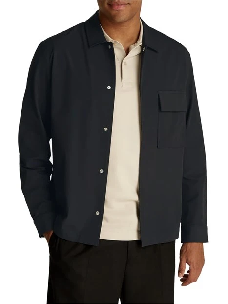 CAMICIA OVERSIZE IN COTONE UOMO NERO