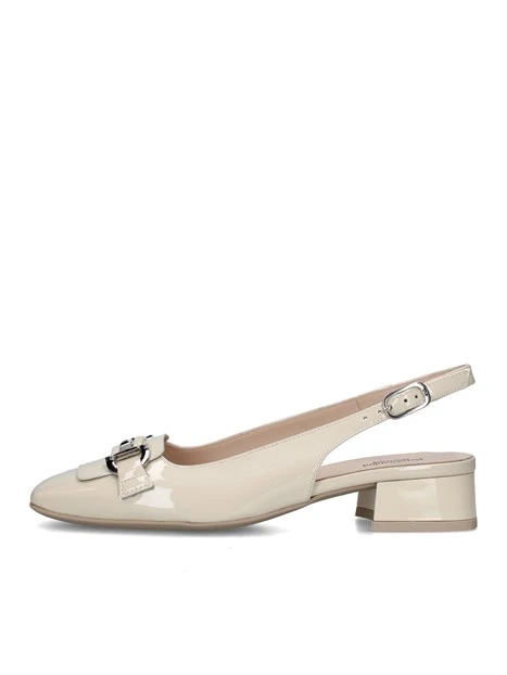 SLINGBACK E512331D CON MORSETTO DONNA BEIGE