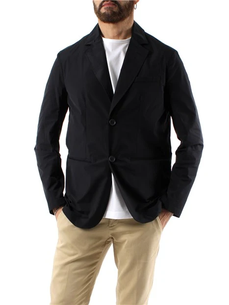 GIACCA BLAZER MONOPETTO IN TESSUTO STRETCH UOMO BLU