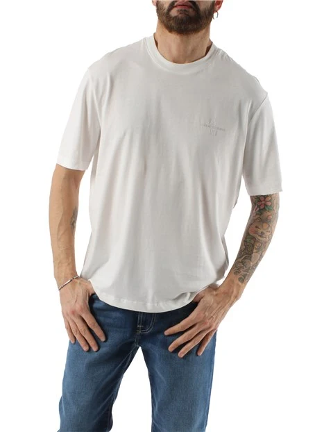 T-SHIRT MANICA CORTA CON LOGO AX UOMO BIANCO