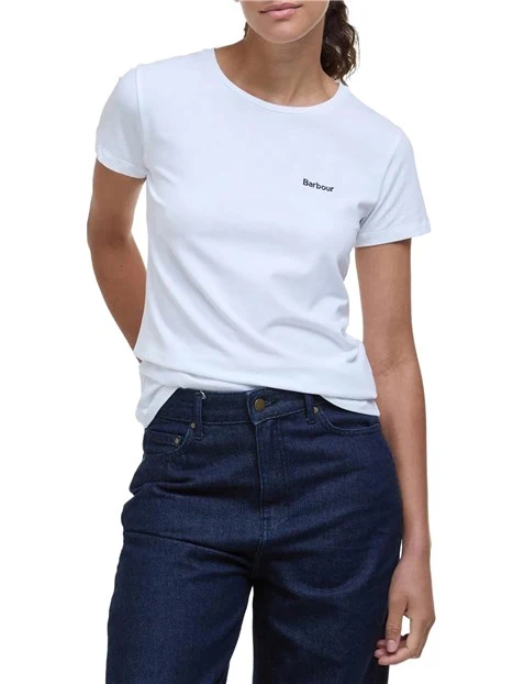 T-SHIRT MANICA CORTA SALTFORD CON LOGO DONNA BIANCO