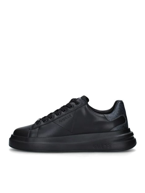 SNEAKERS BASSE ELBA MONOCOLORE UOMO NERO