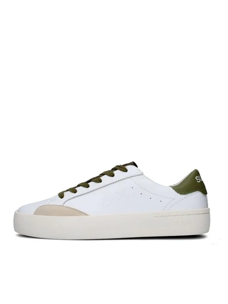 SNEAKERS BASSE Z35140 STREET UOMO BIANCO VERDE MILITARE