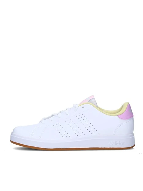 SNEAKERS BASSE ADVANTAGE BASE 2.0 BIANCO ROSA GIALLO