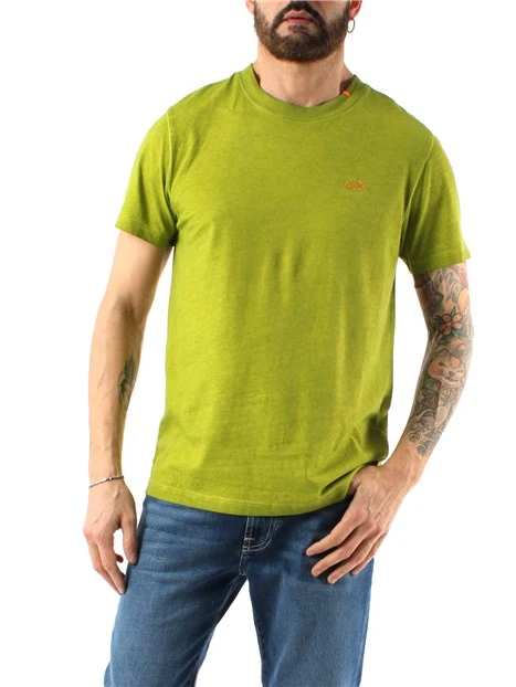 T-SHIRT MANICA CORTA SPECIAL DYED BEACH UOMO VERDE