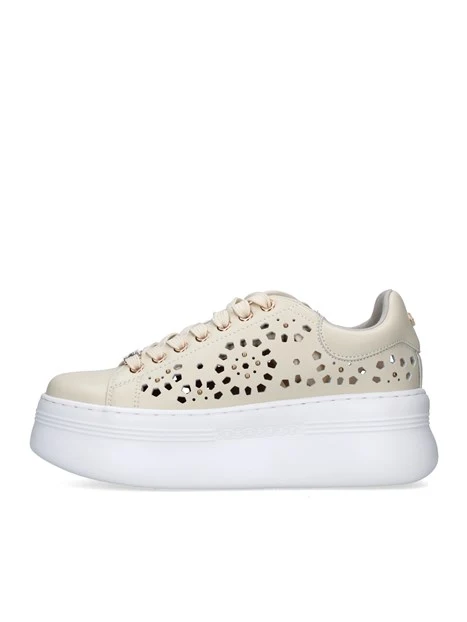 SNEAKERS PLATFORM PEARL 4425 BIANCO SPORCO