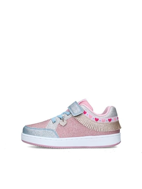 SNEAKERS BASSE LKAA8049AGL GLITTERATE BAMBINA CELESTE