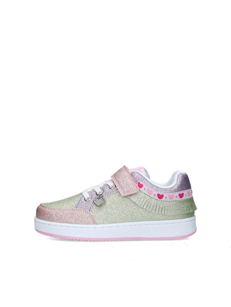 SNEAKERS BASSE LKAA8049AGL GLITTERATE BAMBINA FUCSIA