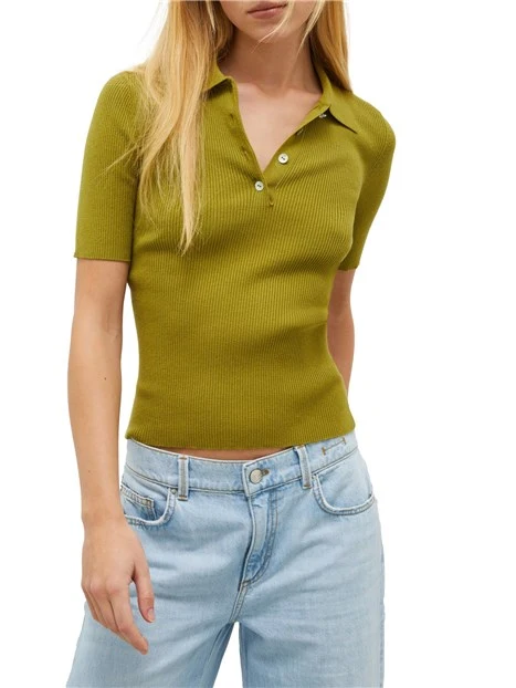 POLO MANICA CORTA DONNA VERDE