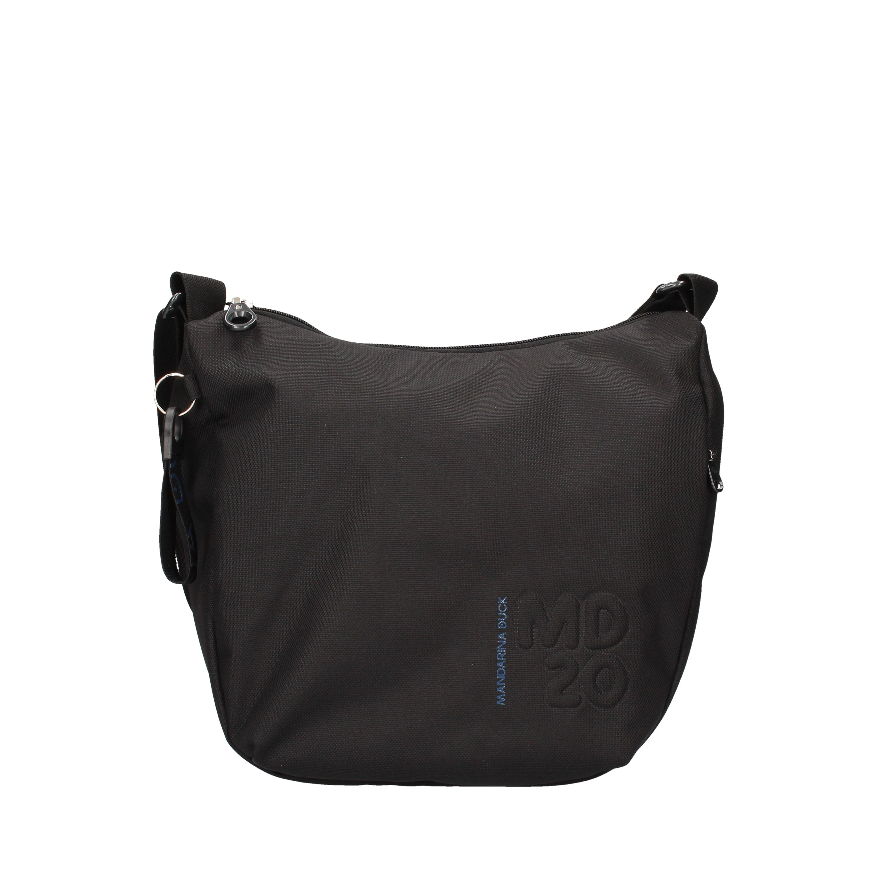 BORSA A TRACOLLA CON ZIP POSTERIORE DONNA NERO