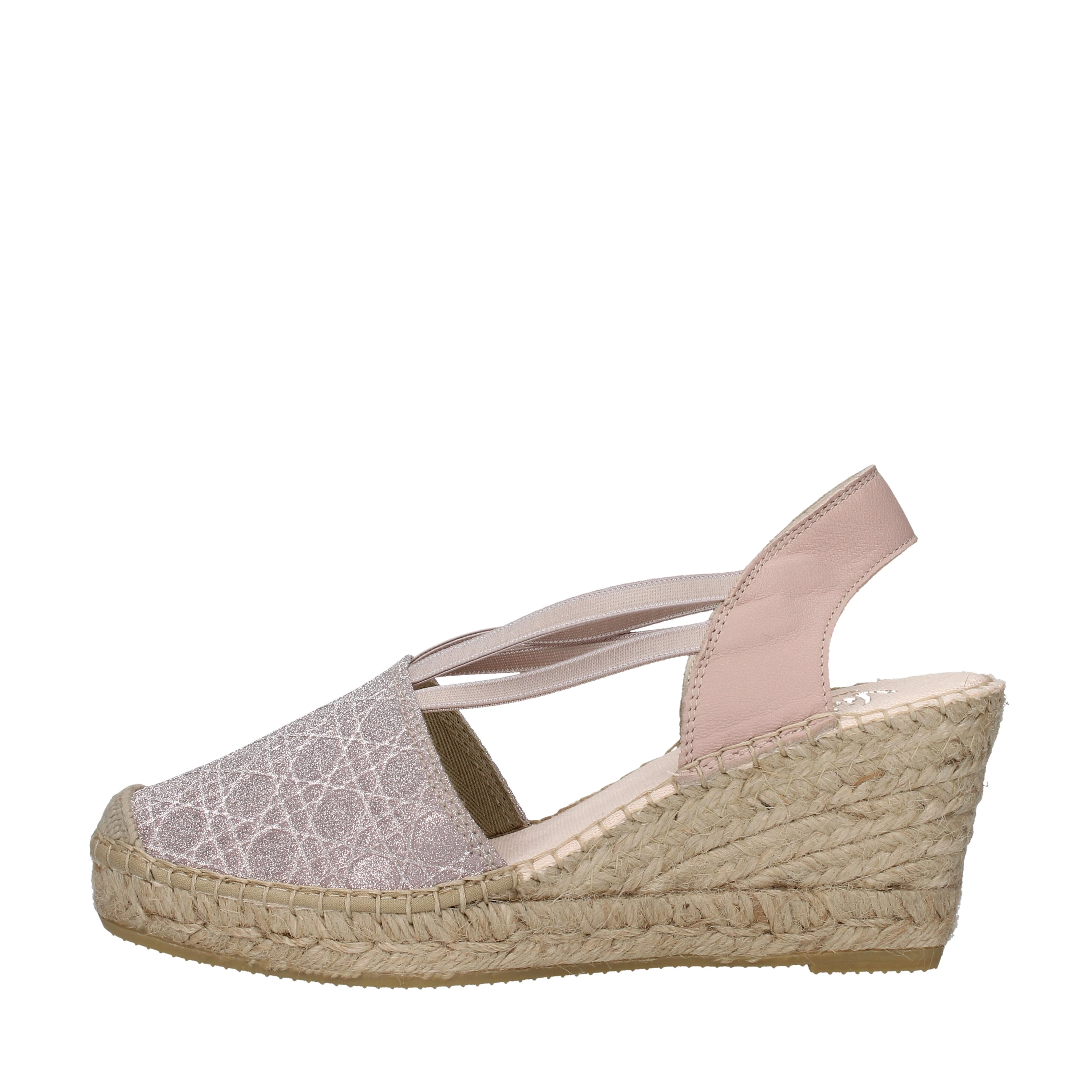 ESPADRILLAS CON ZEPPA NAPA GLITTER GEOMETRICO DONNA ROSA