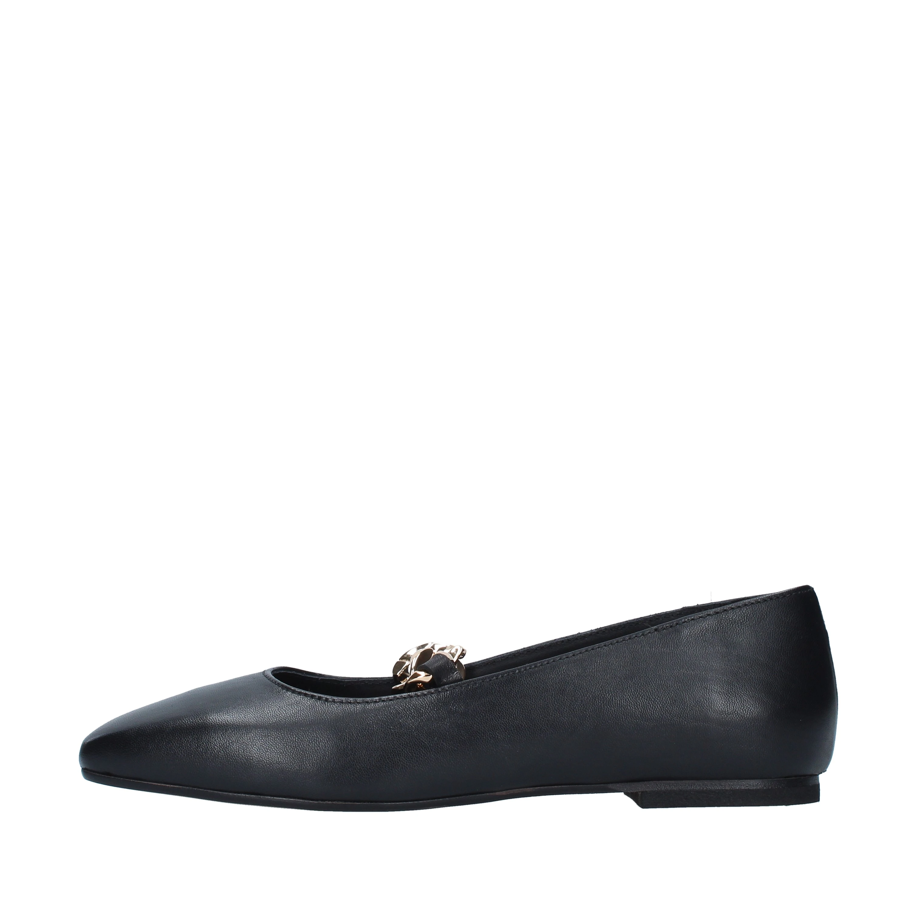 BALLERINE CON CATENA DONNA NERO