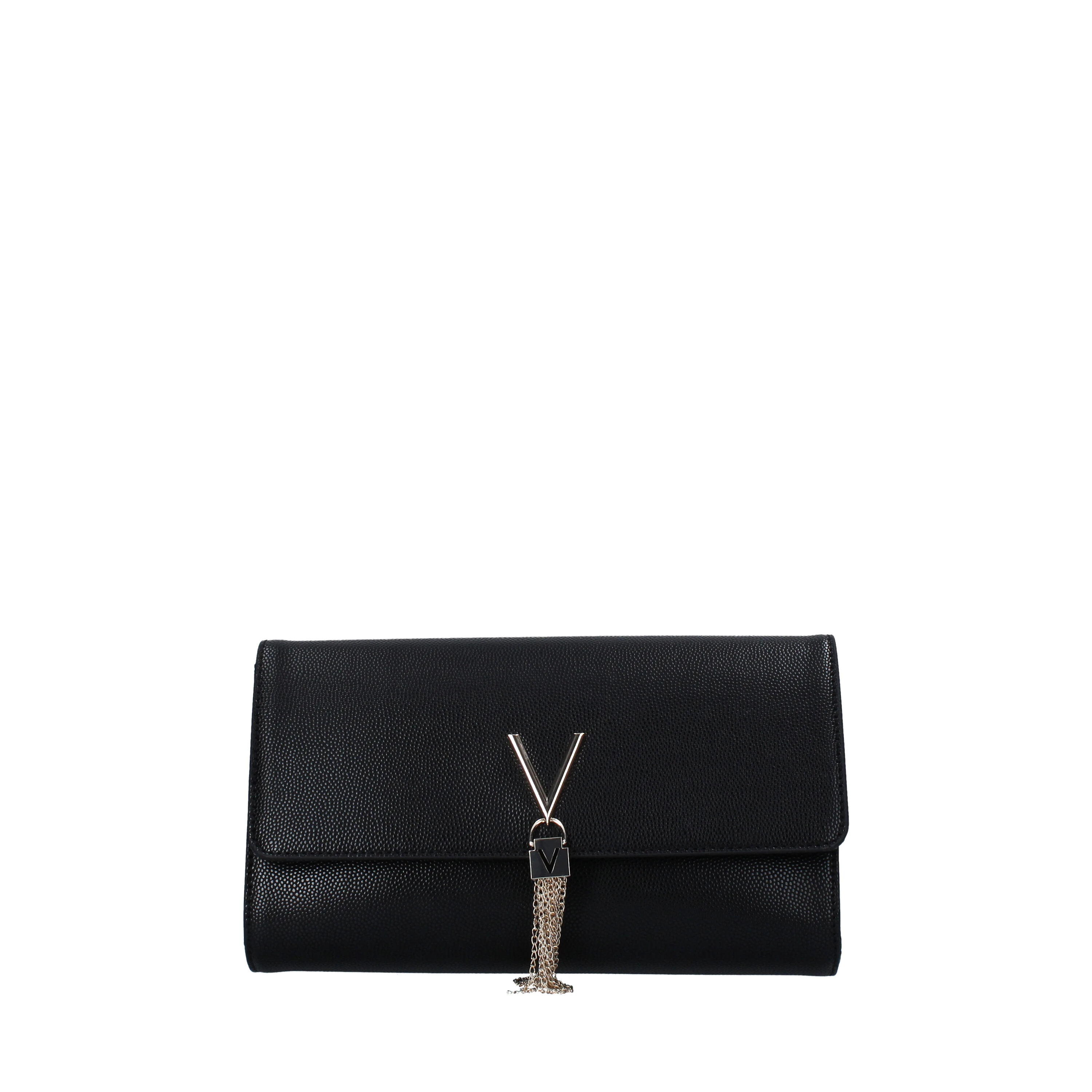 POCHETTE DIVINA CON LOGO DONNA NERO GOLD