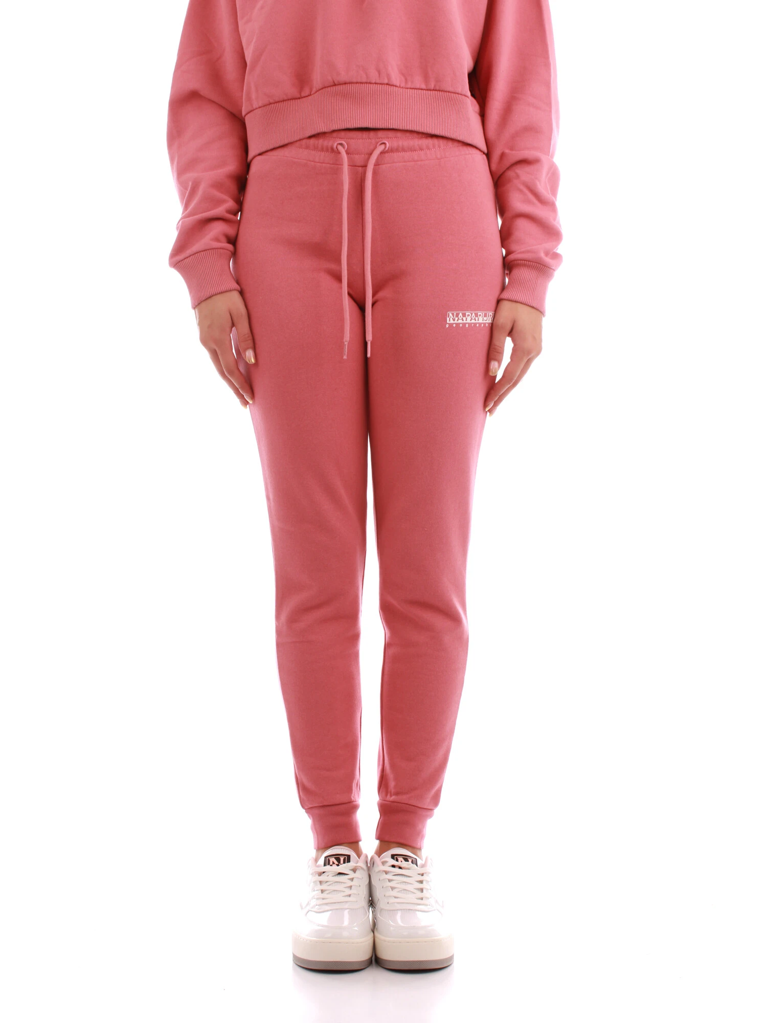 PANTALONI JOGGERS CON ELASTICO IN VITA DONNA ROSA