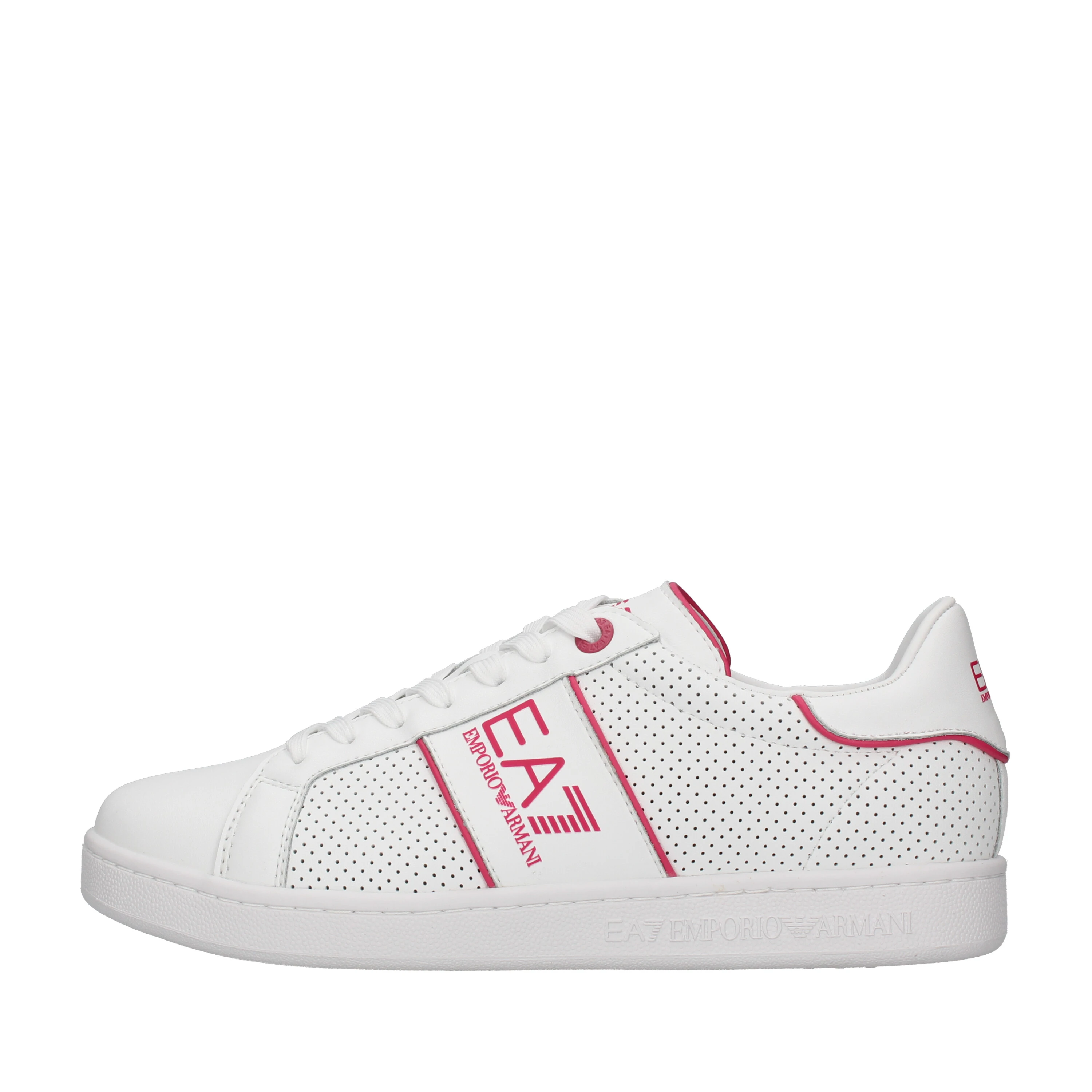 SNEAKERS BASSE ACTION CON INSERTI ROSA UOMO BIANCO