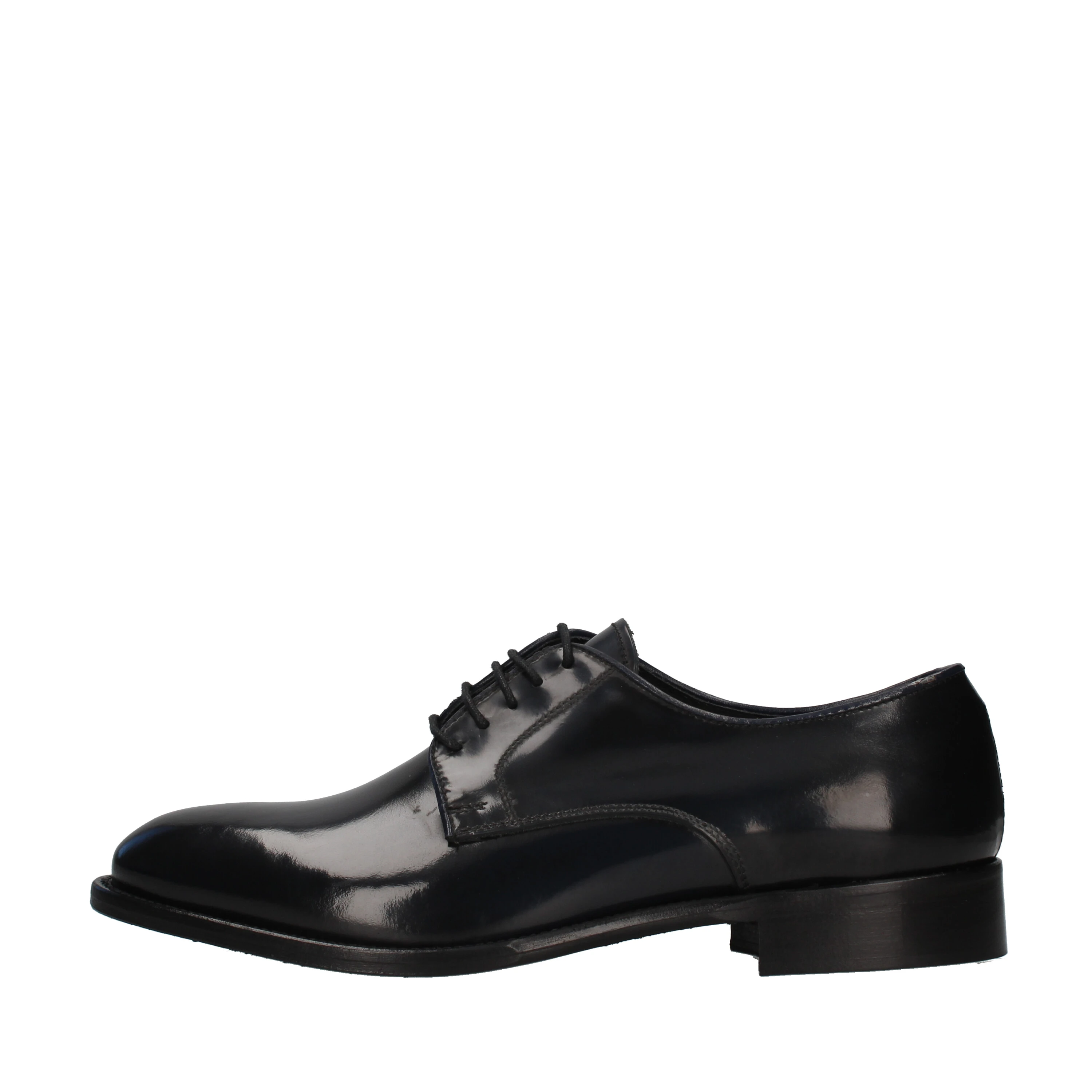 STRINGATE DERBY IN PELLE UOMO BLU