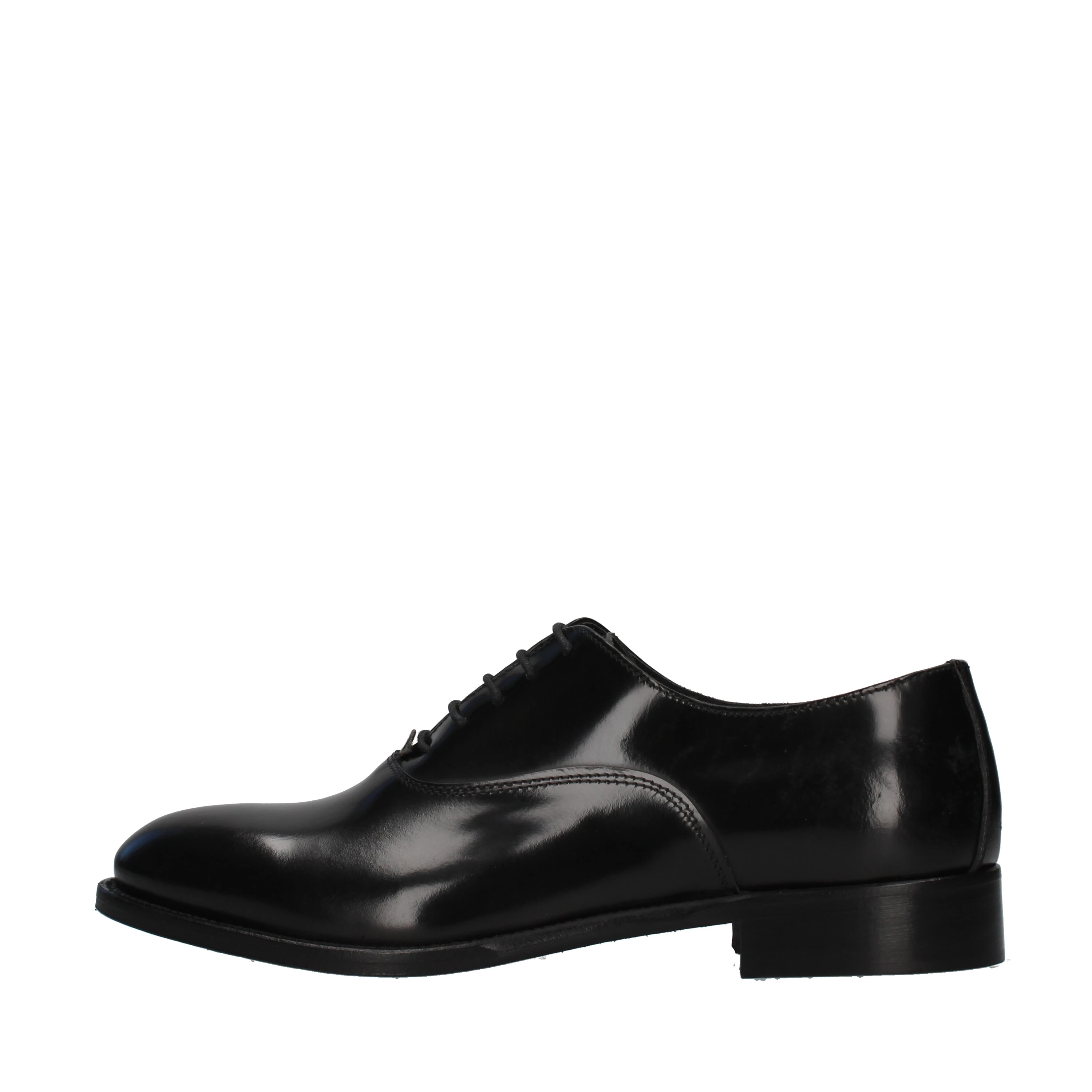 STRINGATE OXFORD IN PELLE UOMO NERO