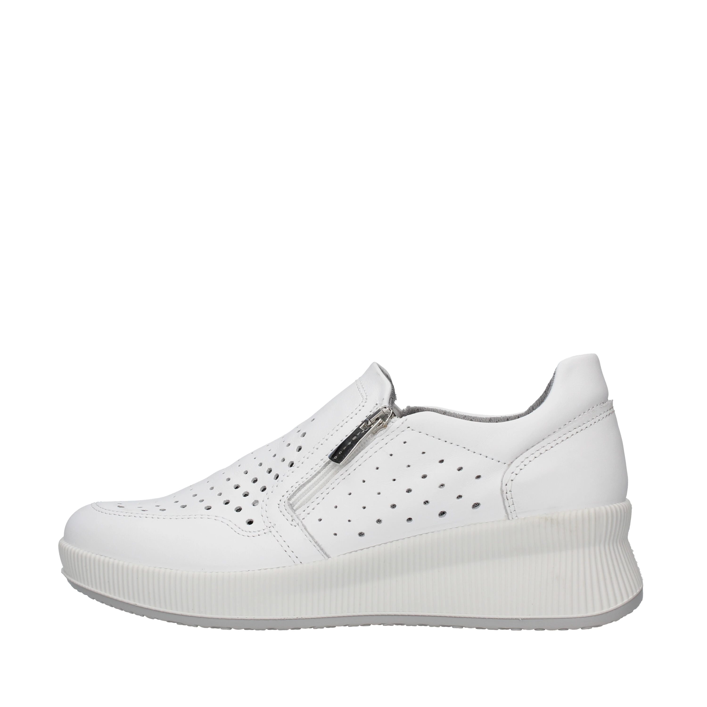 SNEAKERS SLIP ON TRAFORATE DONNA BIANCO