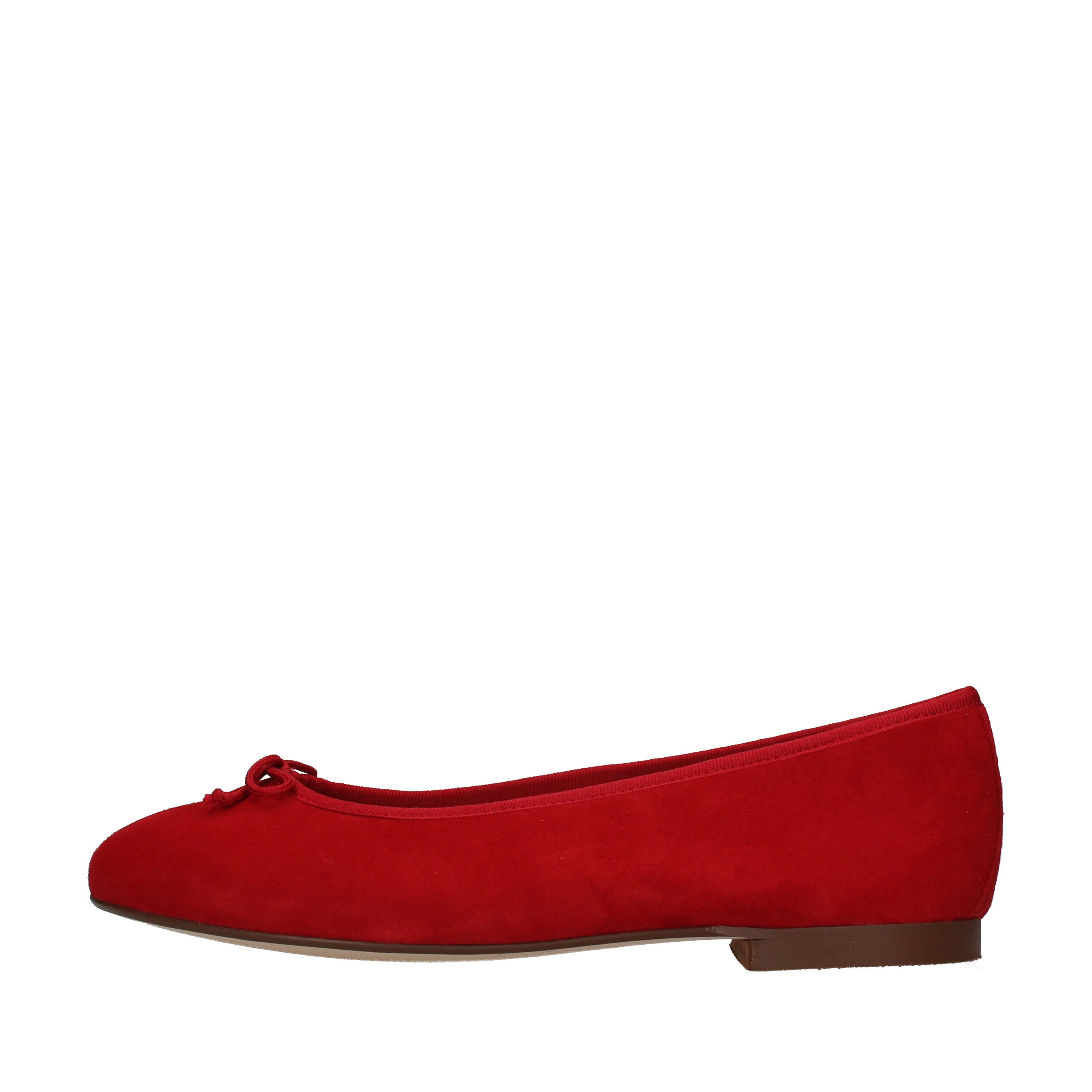 BALLERINE SCAMOSCIATE CON FIOCCO DONNA ROSSO