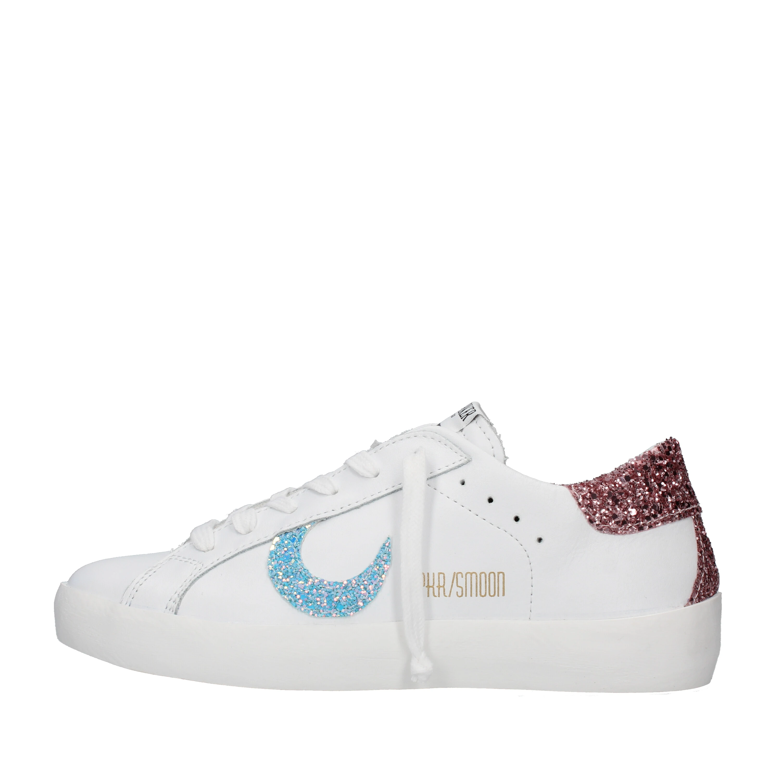 SNEAKERS BASSE LUNA GLITTER CELESTE DONNA BIANCO