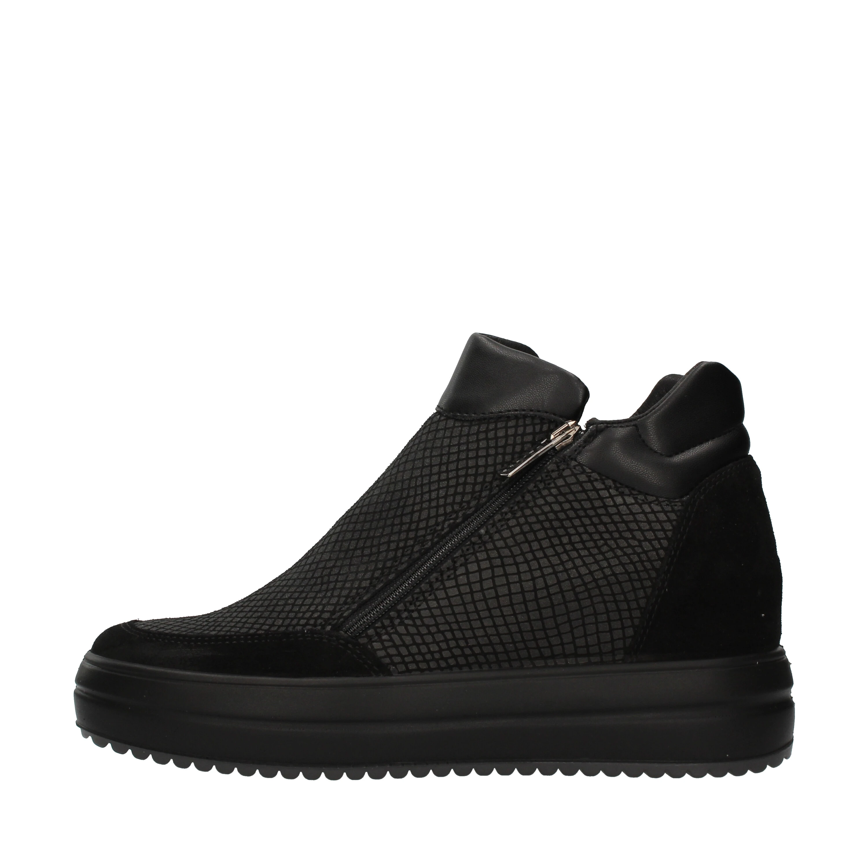 SNEAKERS SLIP ON STAMPA VIPERA DONNA NERO