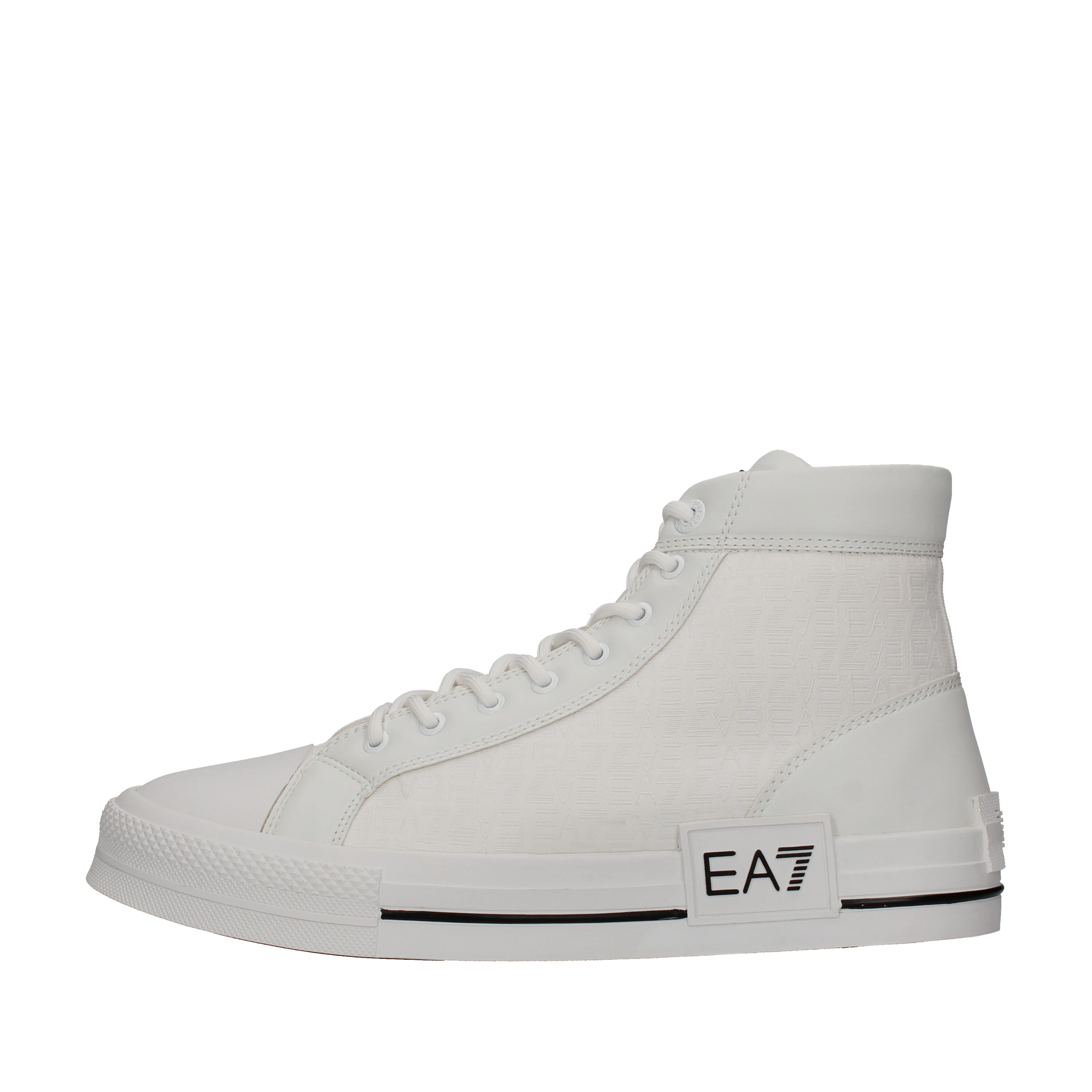 SNEAKERS ALTE CON LOGO A CONTRASTO UOMO BIANCO