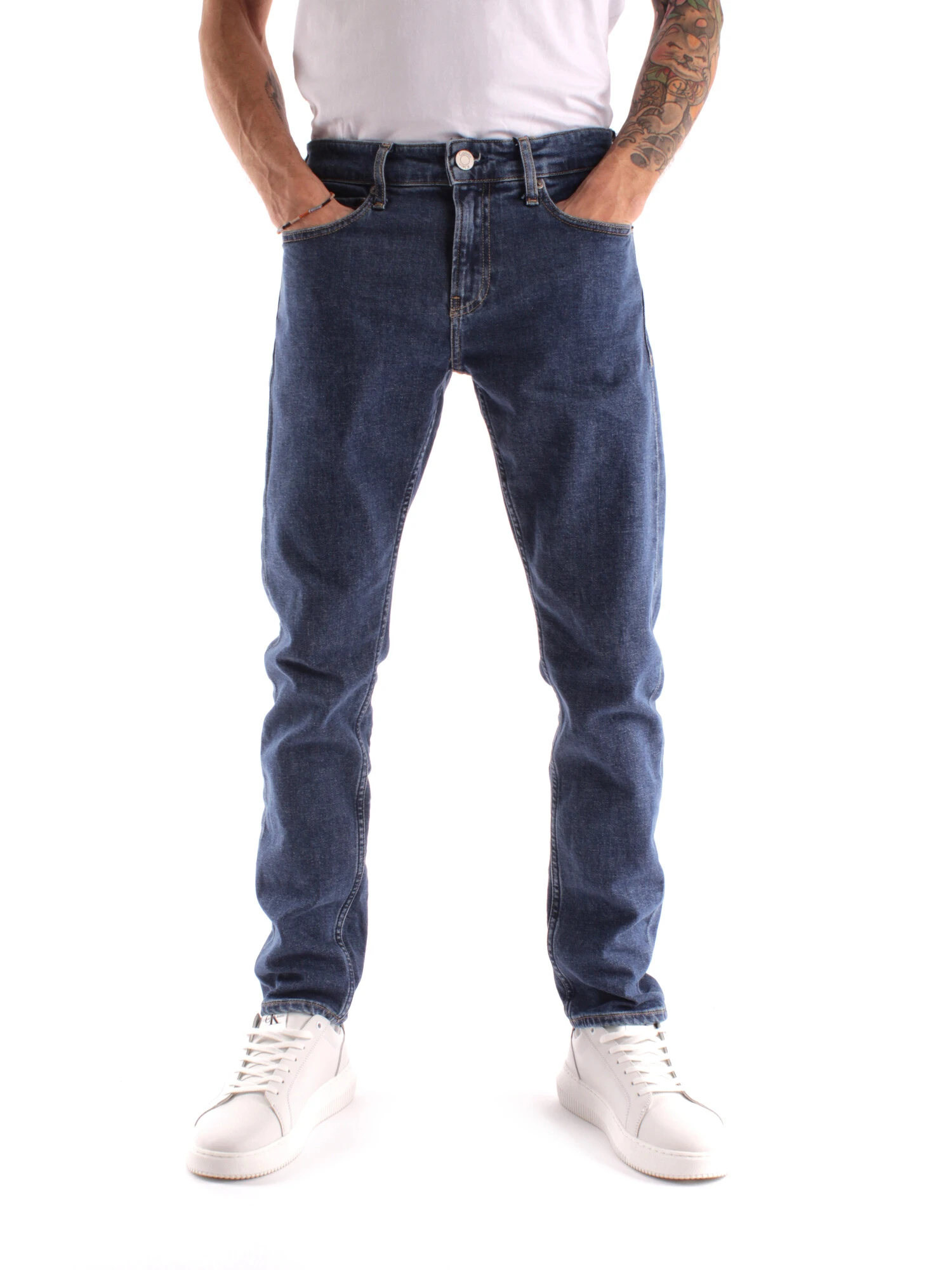 JEANS SLIM FIT IN DENIM UOMO BLU