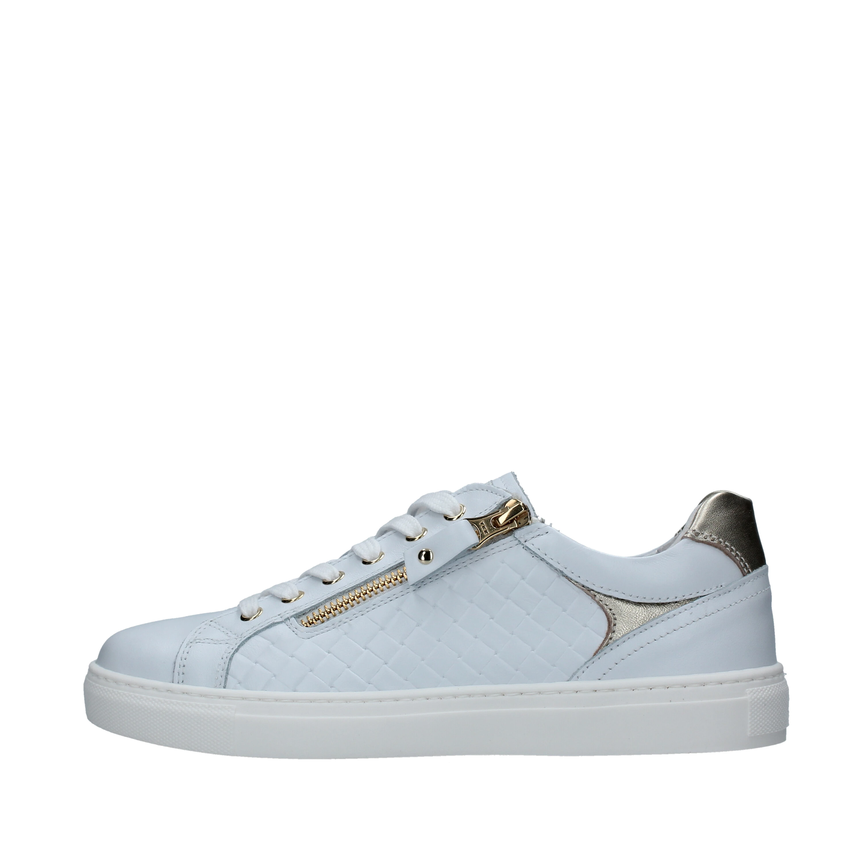 SNEAKERS CON INSERTO INTRECCIATO DONNA BIANCO