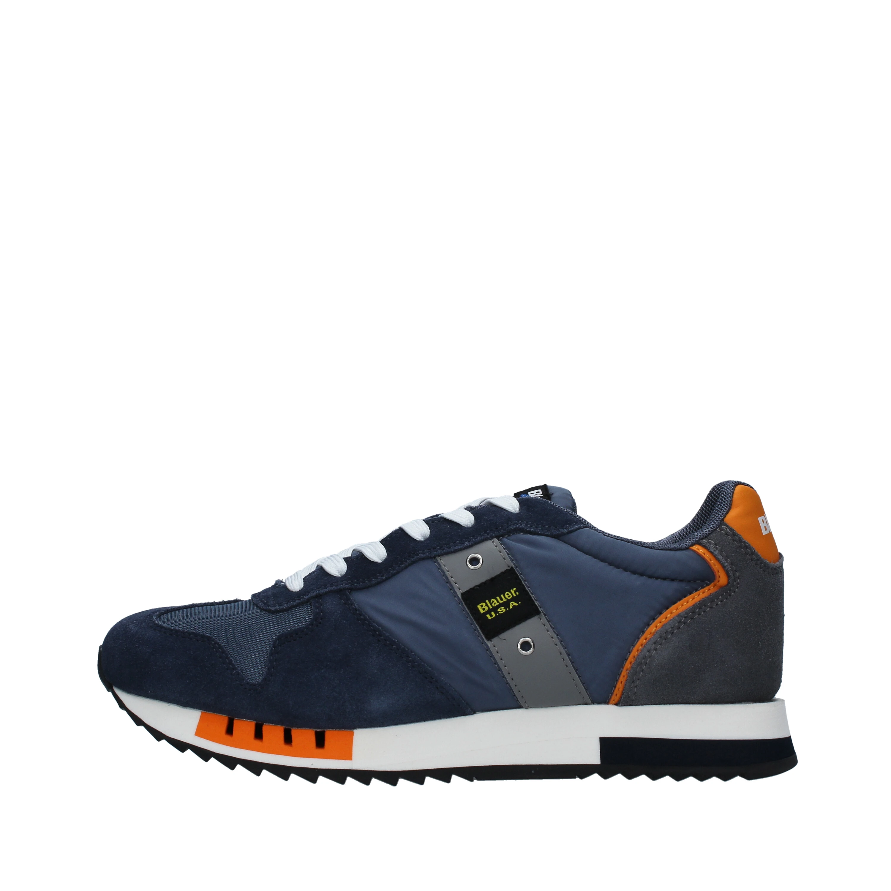 SNEAKERS BASSE IN CAMOSCIO QUEENS UOMO BLU