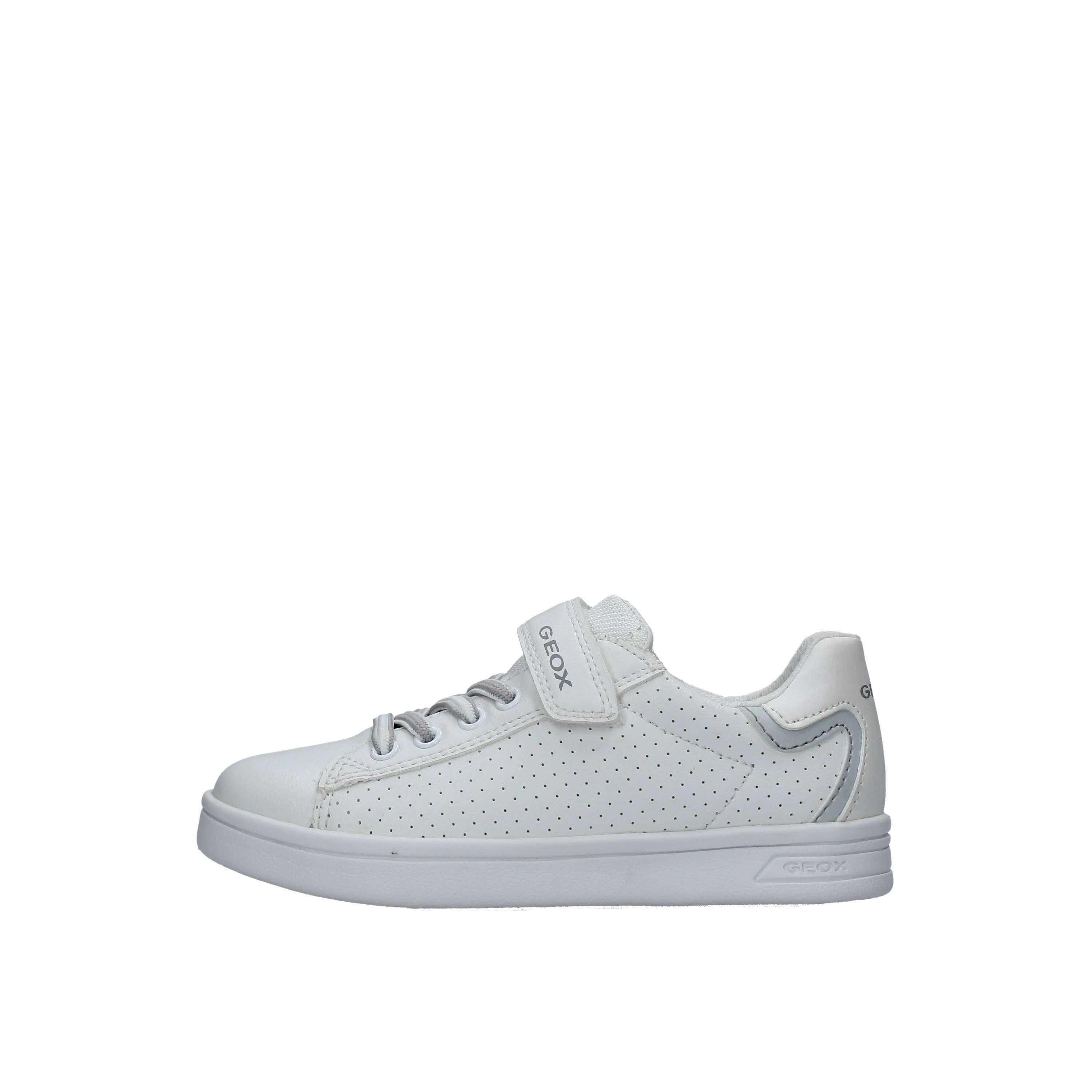 SNEAKERS BASSE DJROCK TRAFORATE BAMBINO BIANCO