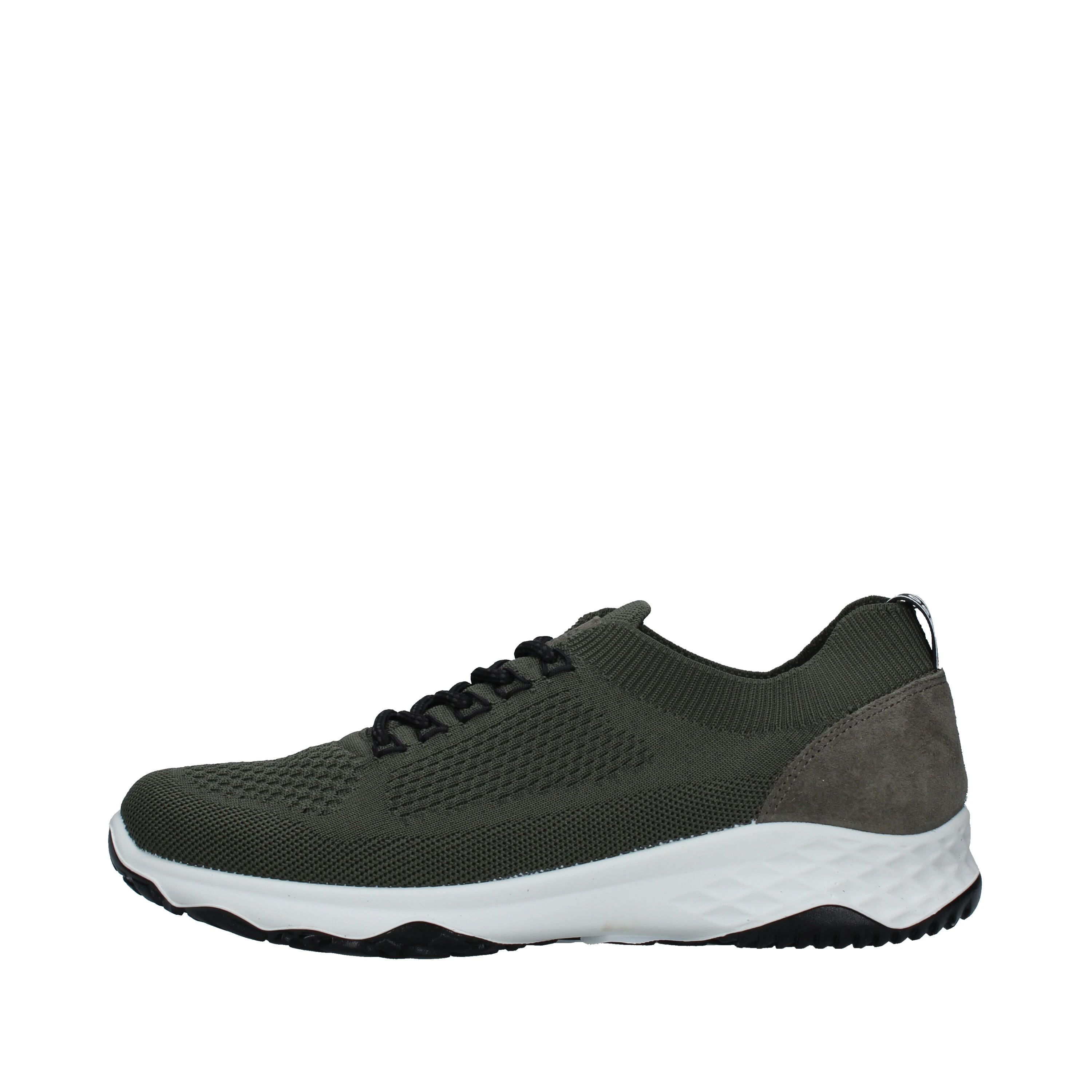 SNEAKERS BASSE IN TESSUTO CON LACCI UOMO VERDE