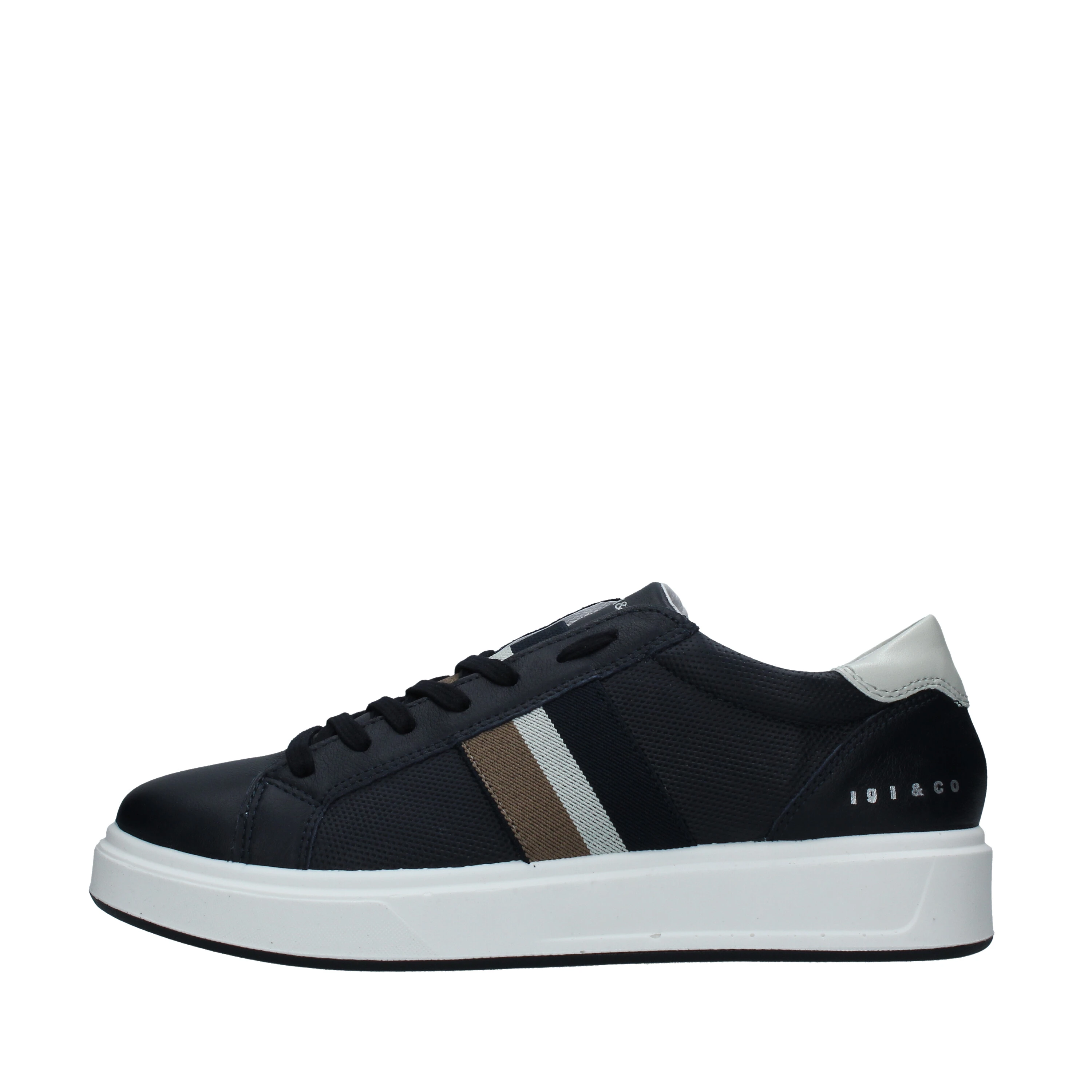 SNEAKERS BASSE CON FASCIA COLORATA UOMO BLU