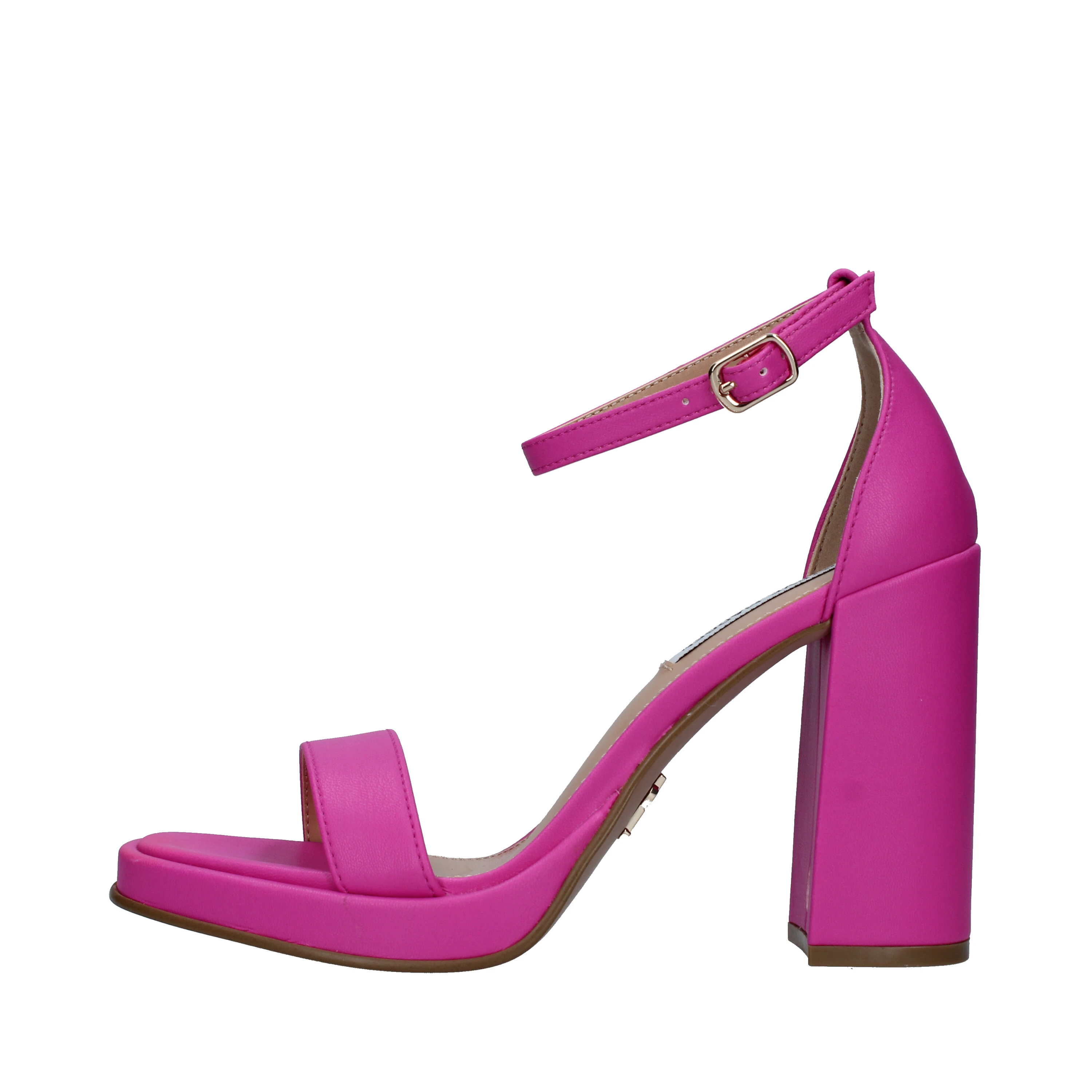 SANDALI TACCO ALTO IN ECOPELLE CON CINTURINO DONNA FUCSIA