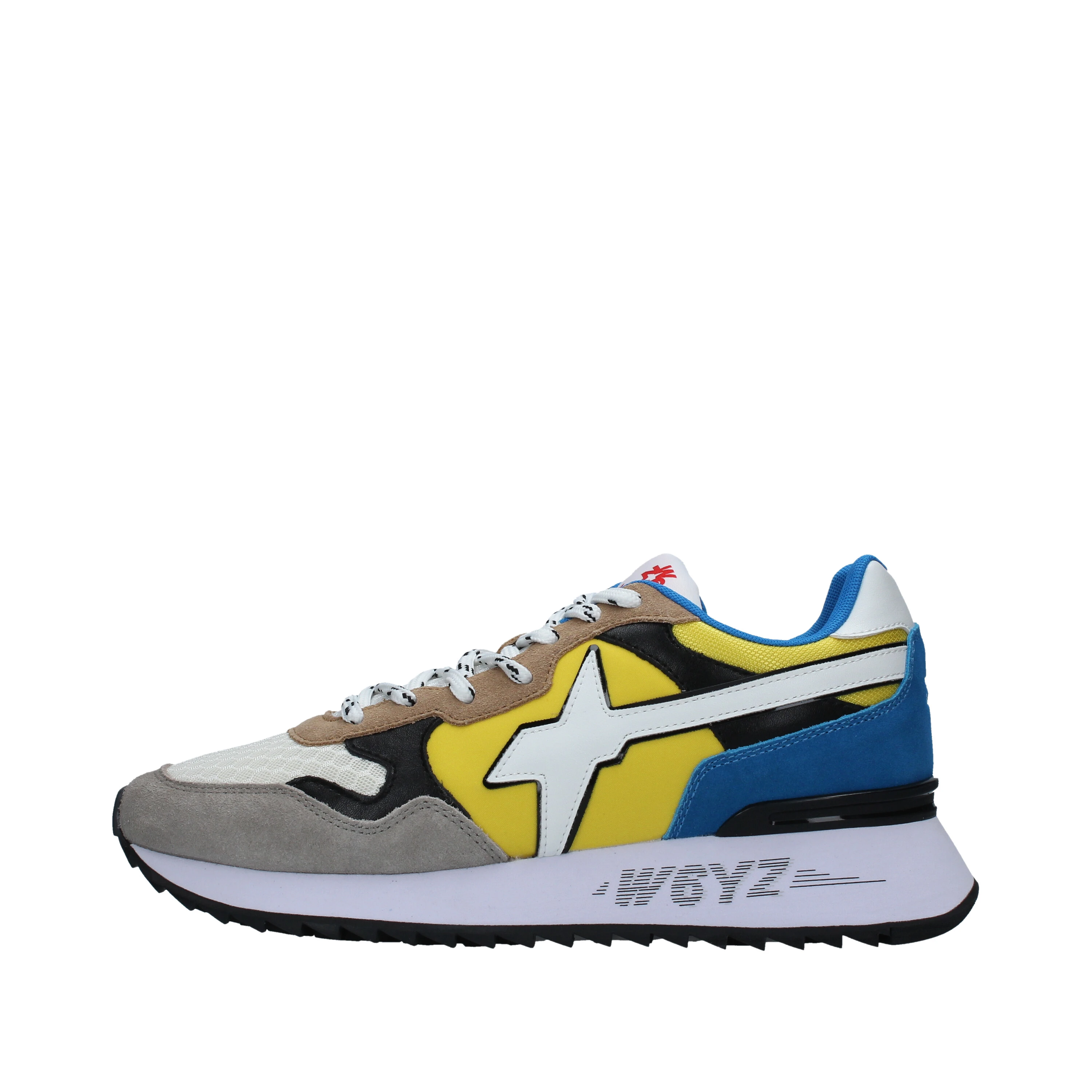 SNEAKERS PLATFORM MULTICOLORE CON LOGO YAK-M UOMO GIALLO