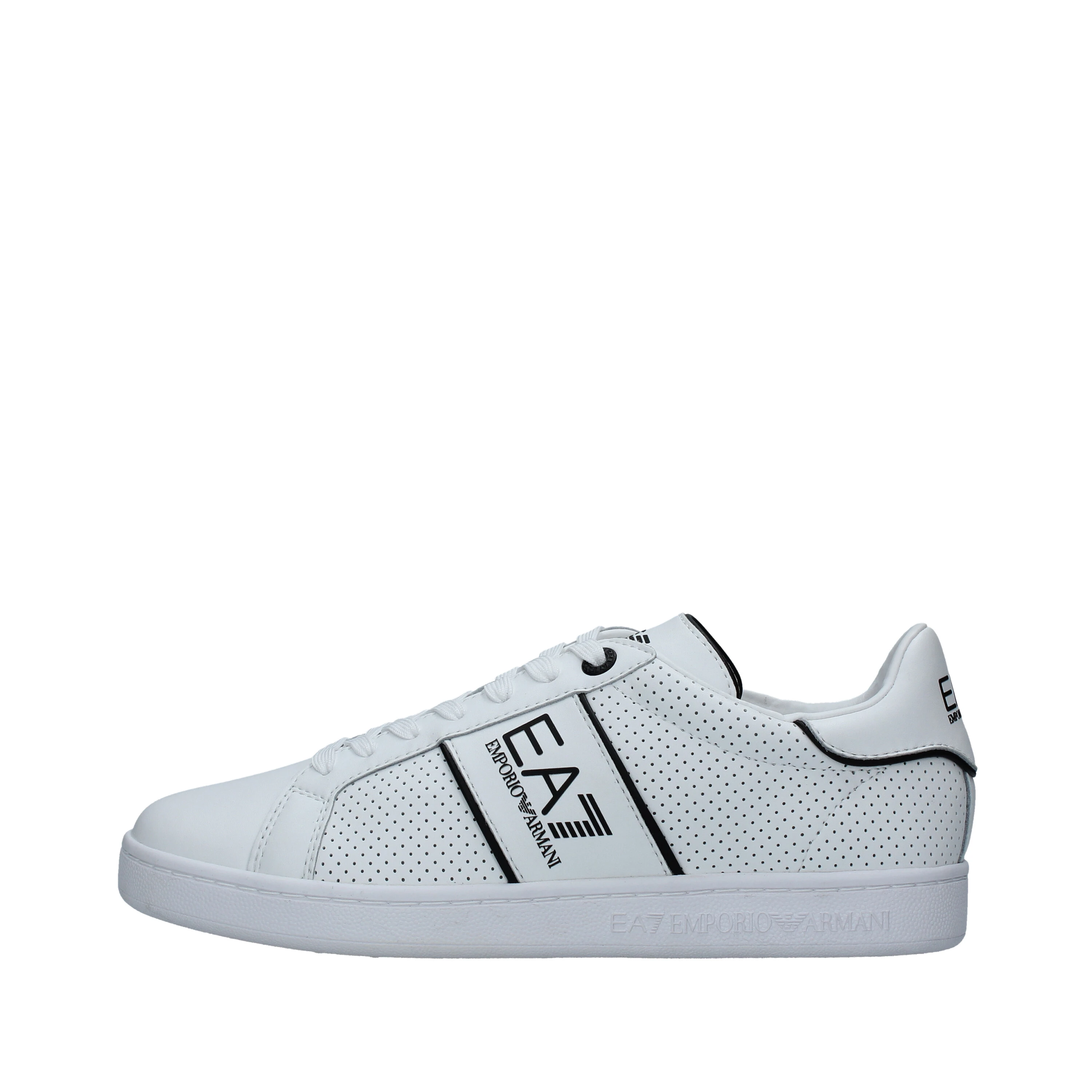 SNEAKERS BASSE TRAFORATE CON LOGO UOMO BIANCO