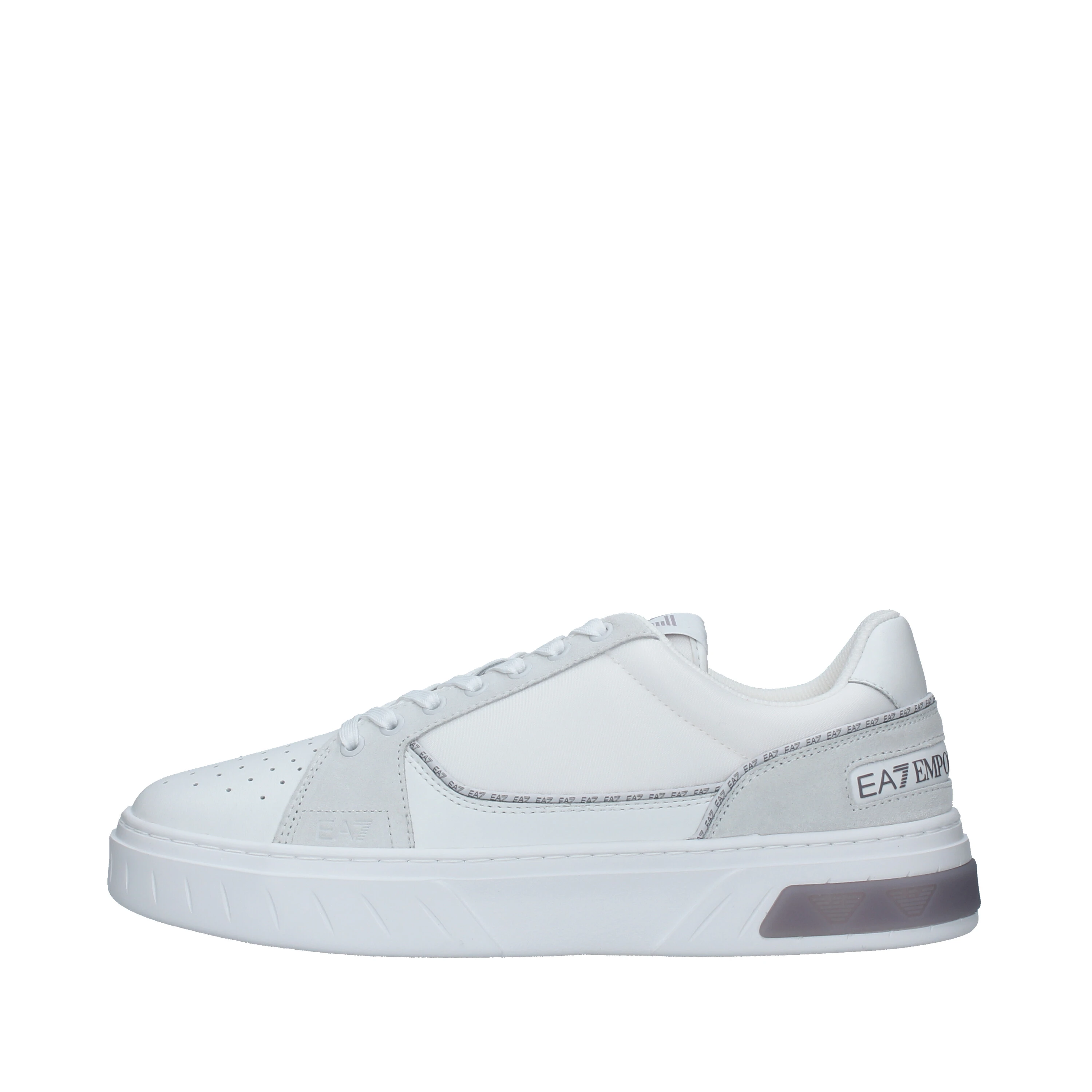 SNEAKERS PLATFORM CON INSERTI LOGATI UOMO BIANCO