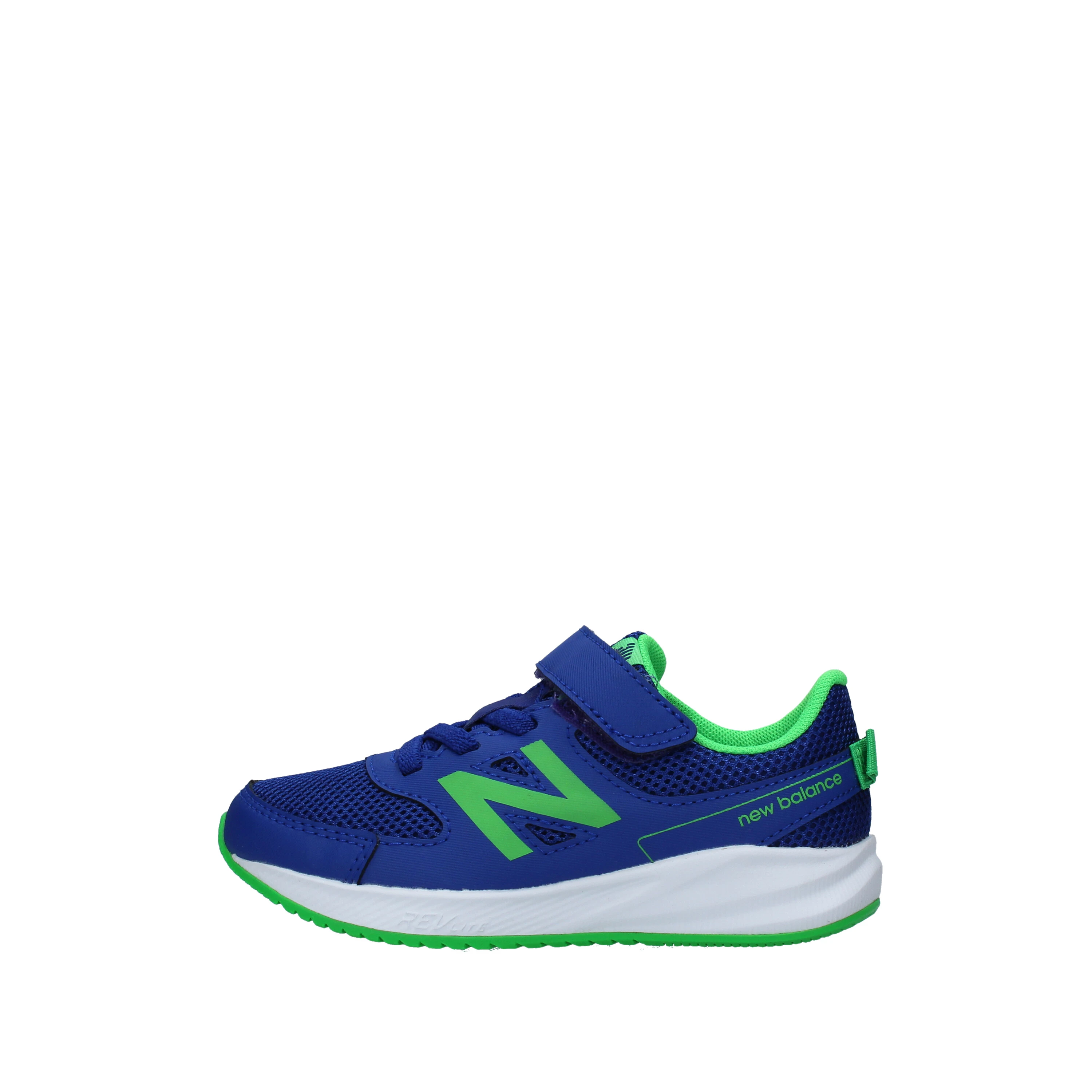 SNEAKERS BASSE BICOLORE CON STRAPPO E LACCI 570 BAMBINO BLU