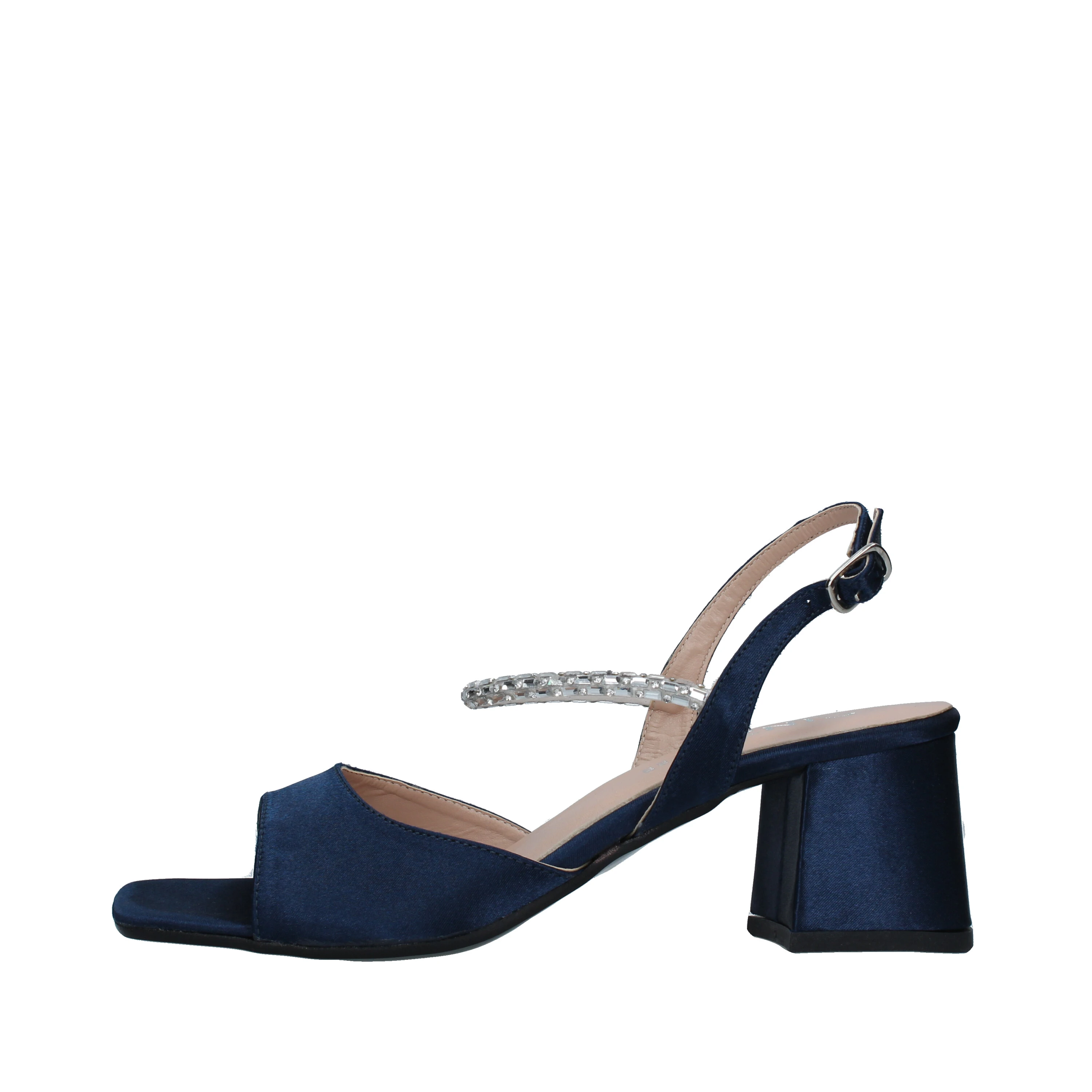 SANDALI TACCO ALTO IN RASO DONNA BLU