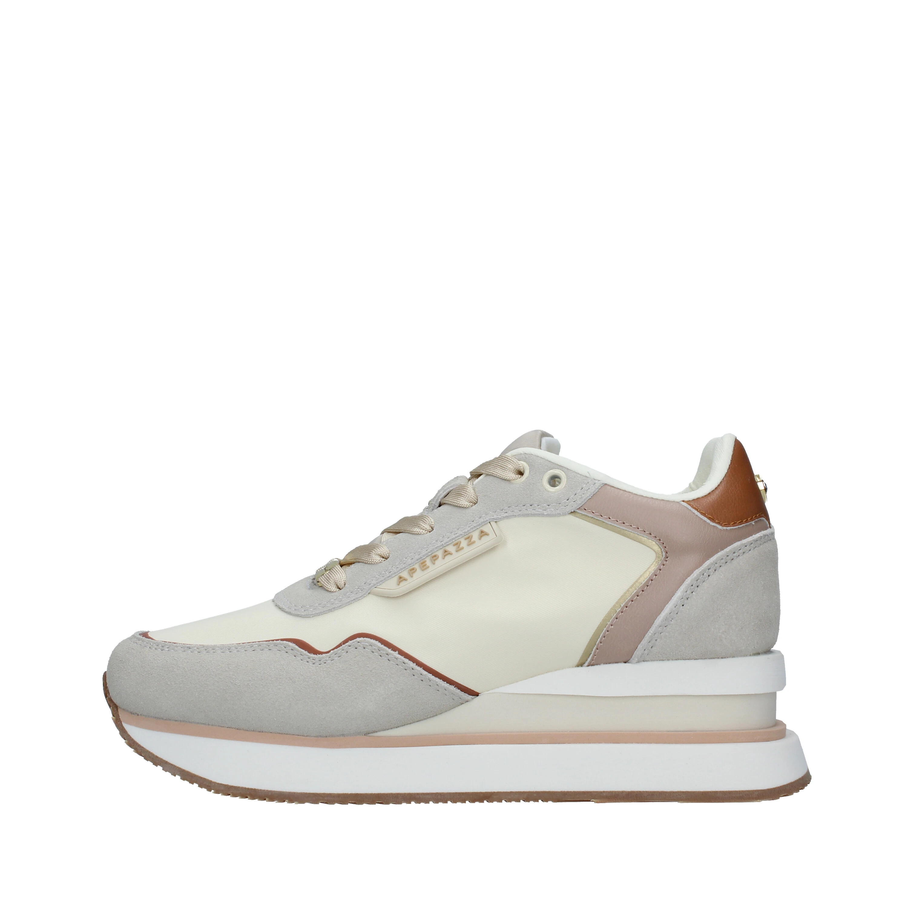 SNEAKERS PLATFORM MULTICOLORE MARGHE DONNA BEIGE