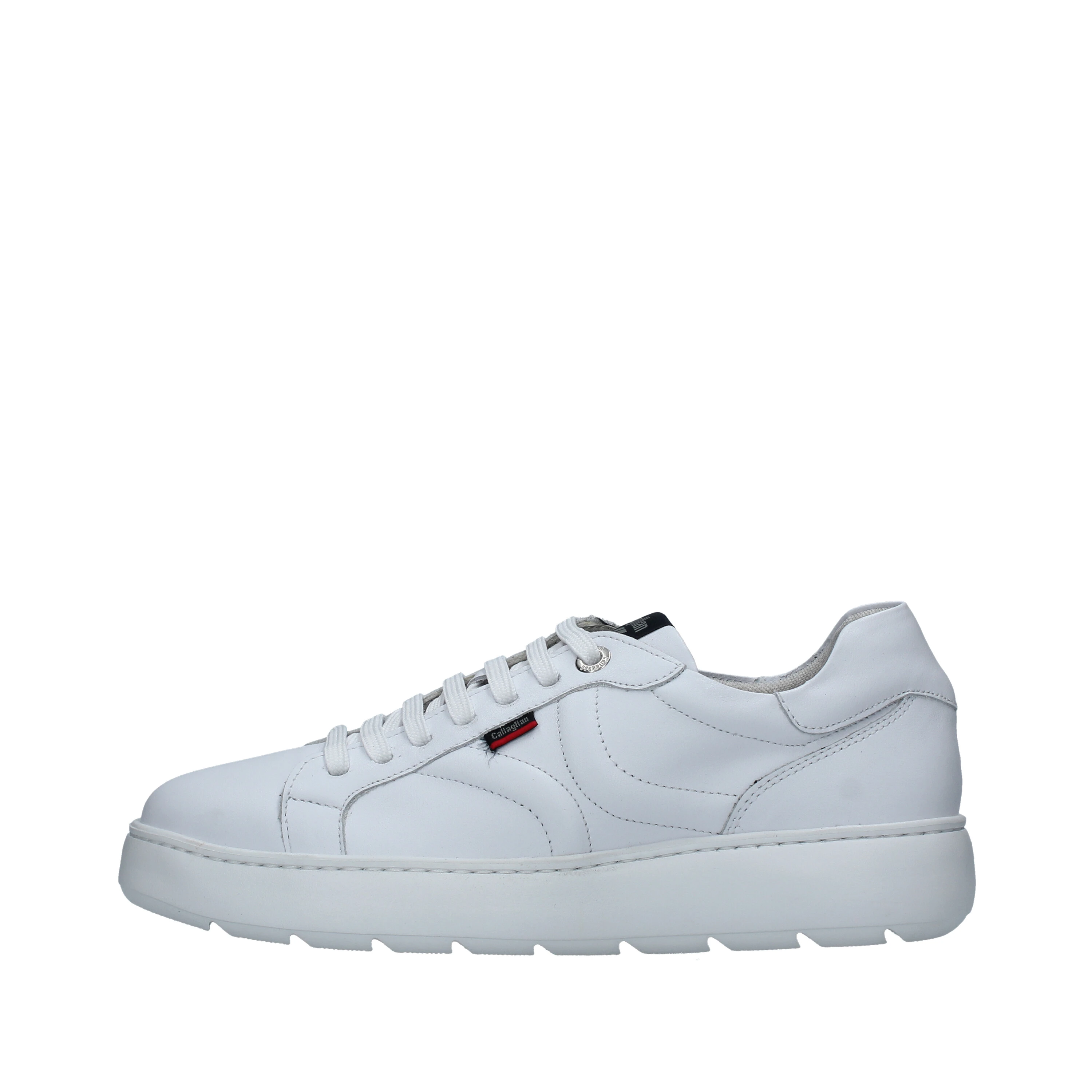 SNEAKERS PLATFORM CON LOGO RICAMATO UOMO BIANCO