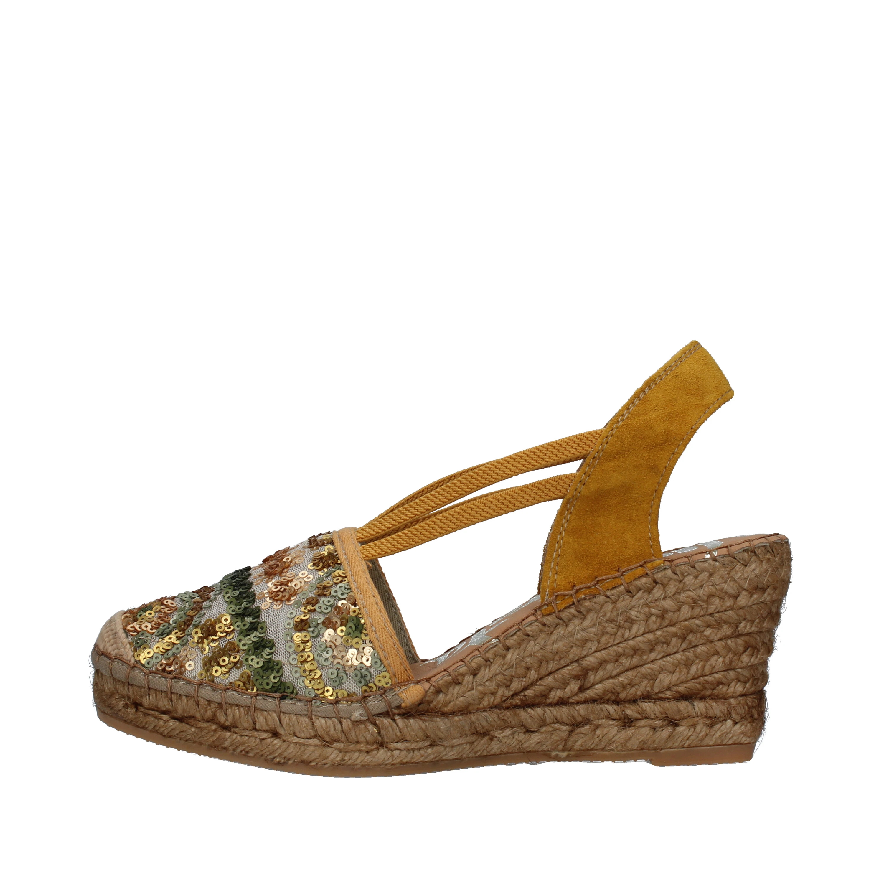 ESPADRILLAS CON ZEPPA E FANTASIA DONNA MARRONE