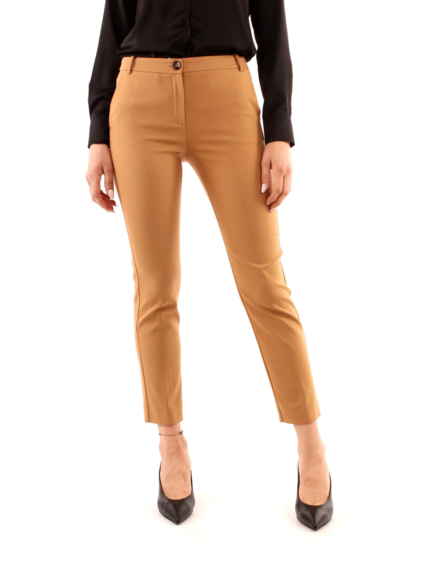 PANTALONI CHINO DONNA CAMMELLO